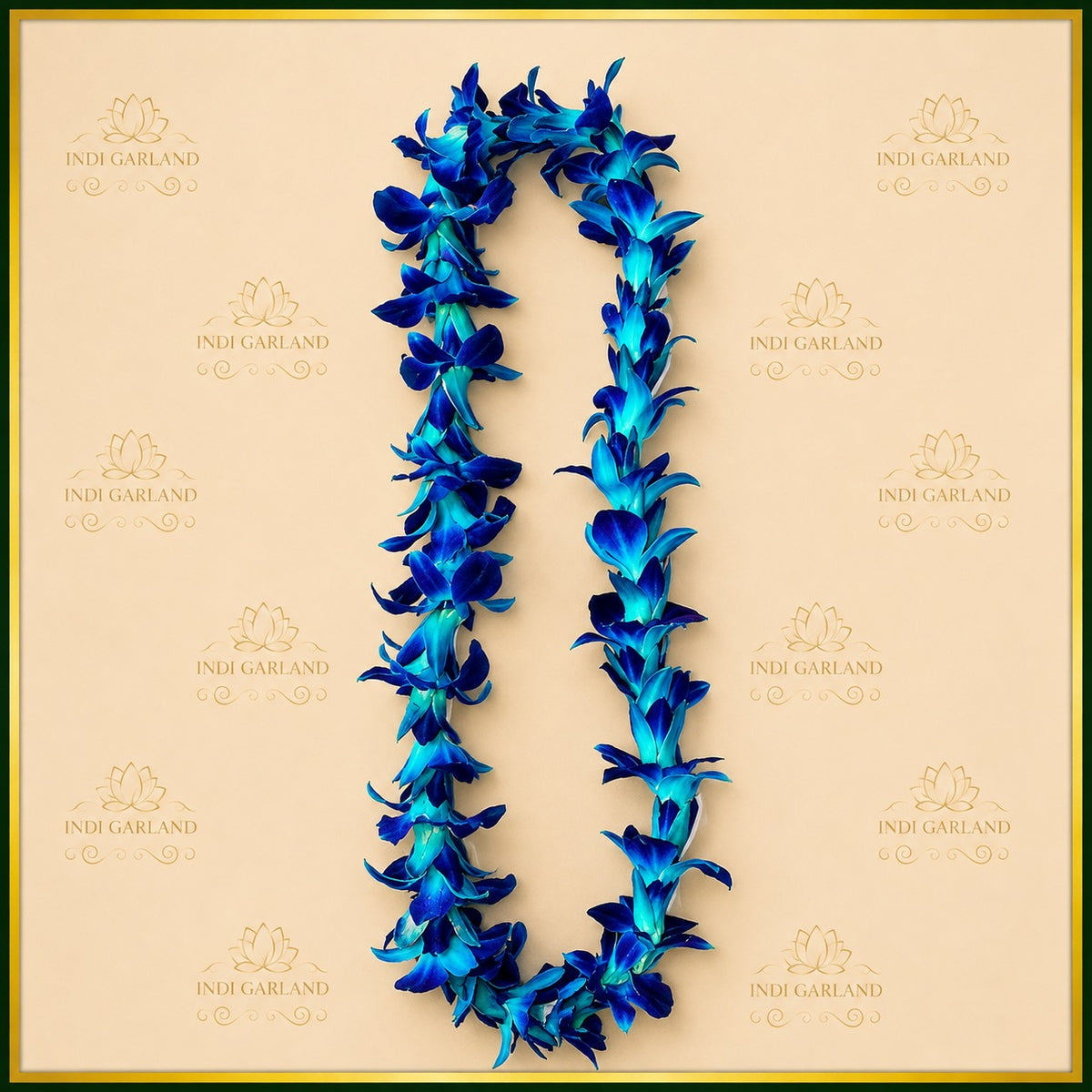 Niloumani Garland – Blue Orchid Fresh Floral Garland Set